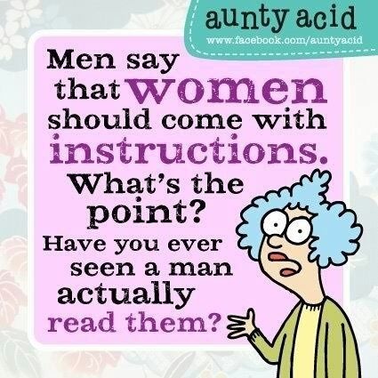 MR: Men following directions?