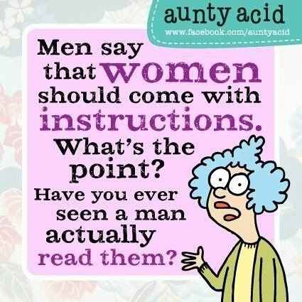 MR: Men following directions?