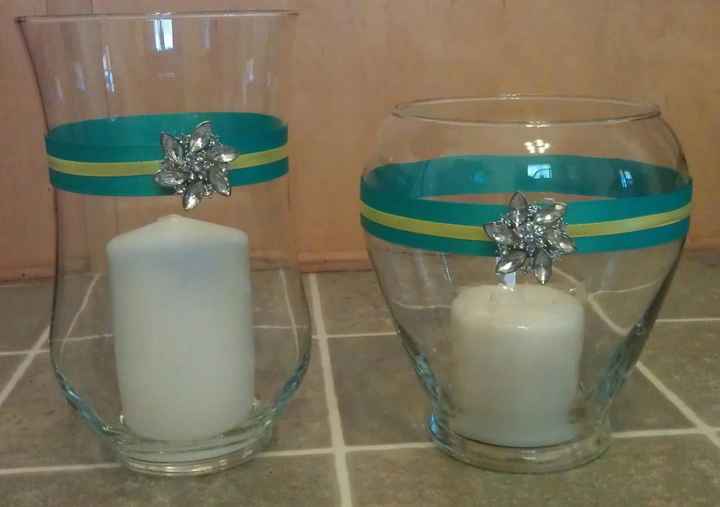 I need ideas to make these centerpieces a little less blah...