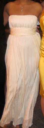 Photo of dress and original owner