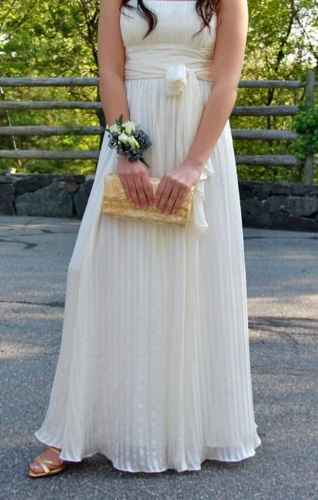 Photo of dress on actual bridesmaid