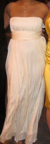 Photo of dress and original owner