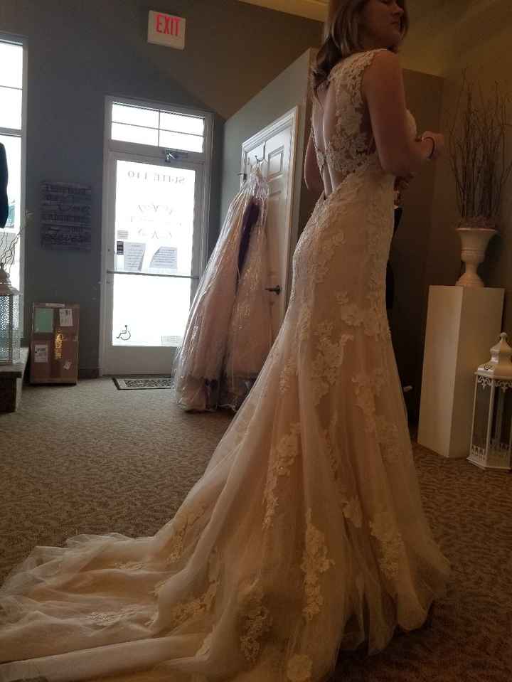 But I love the dress I chose......