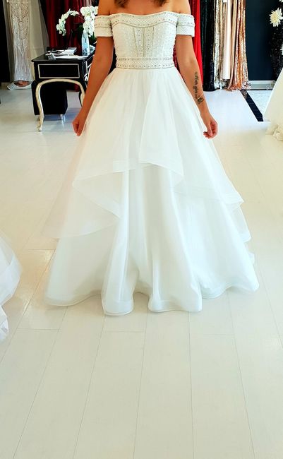 Adding glitter tulle to my wedding dress - 1