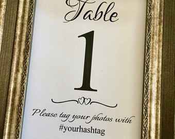 table numbers