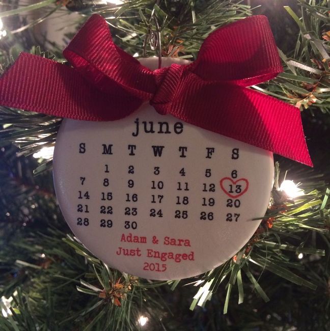 Engagement Christmas ornaments!