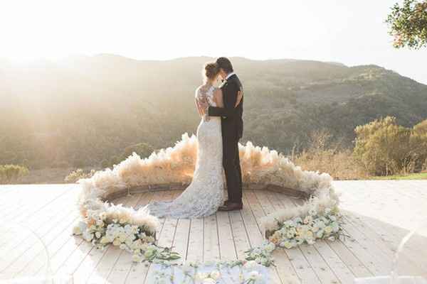 Ground floral arch