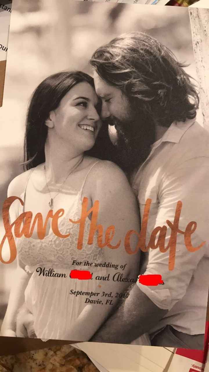 SAVE THE DATES came! (Vistaprint)