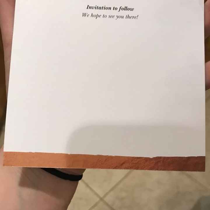 SAVE THE DATES came! (Vistaprint)