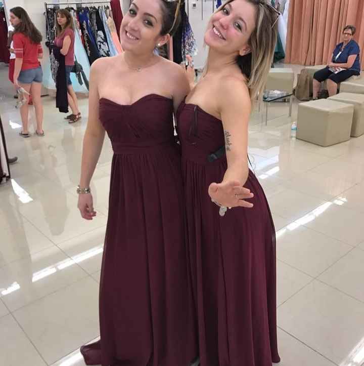Burgundy Bridesmaids