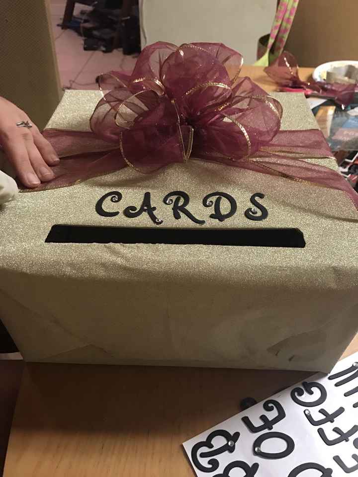 DIY card box - FINISHED!