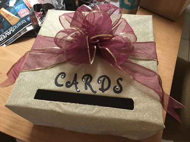 DIY card box - FINISHED!