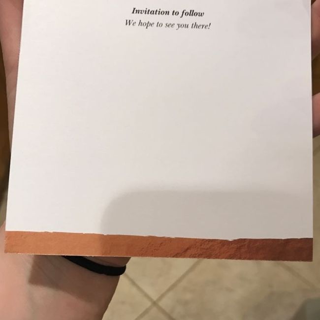 SAVE THE DATES came! (Vistaprint)