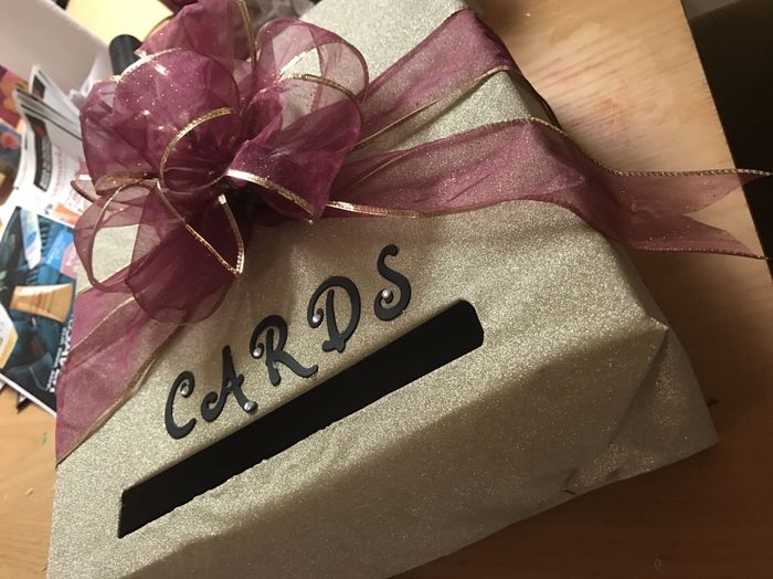 DIY card box - FINISHED!