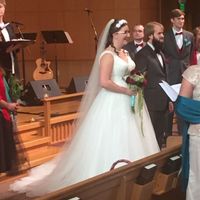 When did you take your veil off? And did you have something underneath?