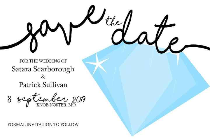 Save the dates - picture or no picture? - 1
