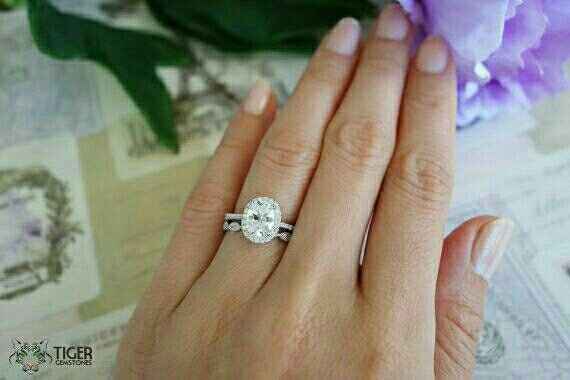 Halo rings without matching wedding band