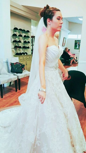 I said yes to the dress....Alfred Angelo victim. Dress is from Jon Bridal by Suzanne in Whitehall Pa