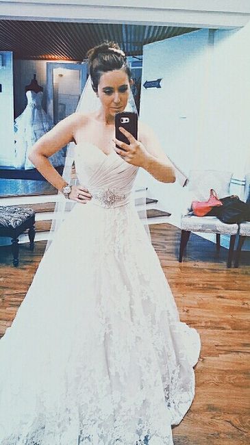 I said yes to the dress....Alfred Angelo victim. Dress is from Jon Bridal by Suzanne in Whitehall Pa