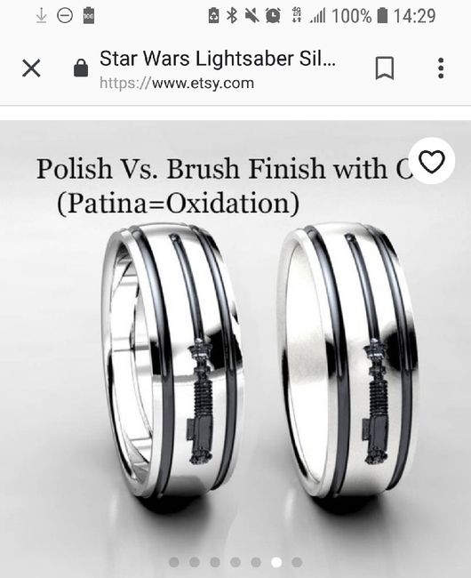 Our wedding rings are here!! (star Wars) - 1