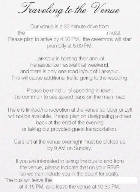 Information card