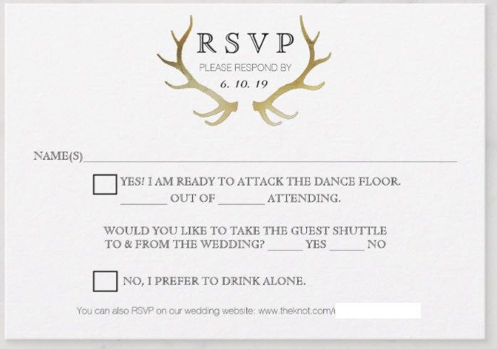 RSVP cards, my fiance loved these!