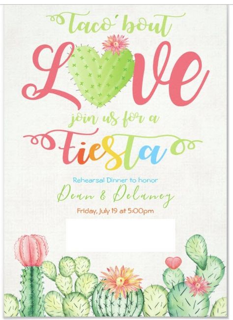 Rehearsal dinner invite!
