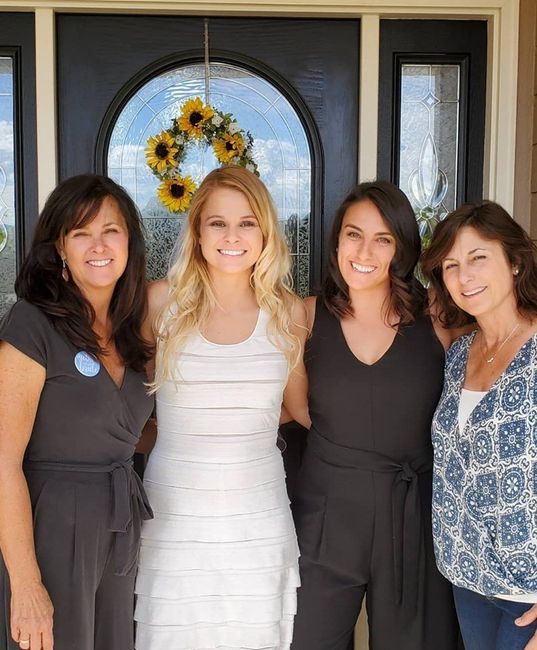 Me with my beautiful mother, maid of honor, and her mother!