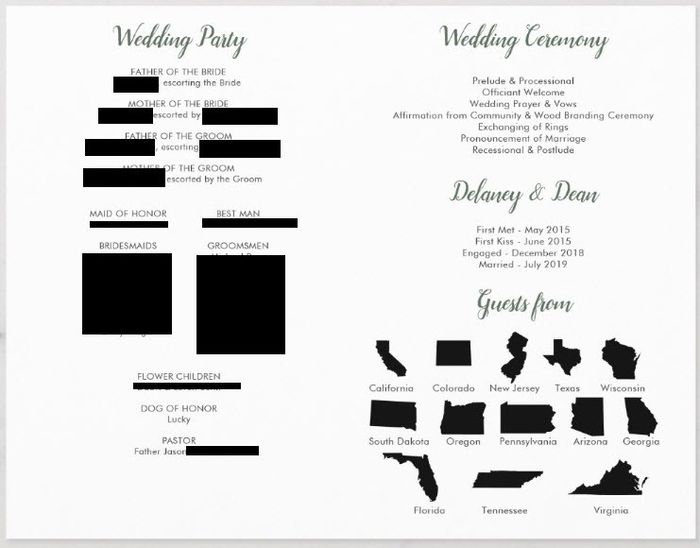 Show Me Your Wedding Programs! 2