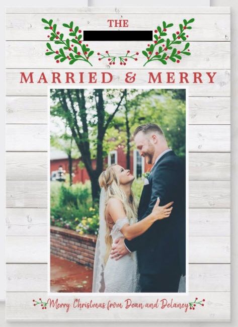 Married & Merry Christmas Cards! 1