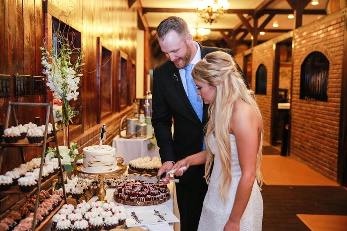 Cutting the cake