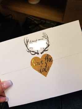 I found these stickers on Amazon, so cute! The stamp was from etsy personalized.