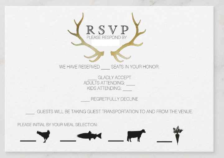RSVP card