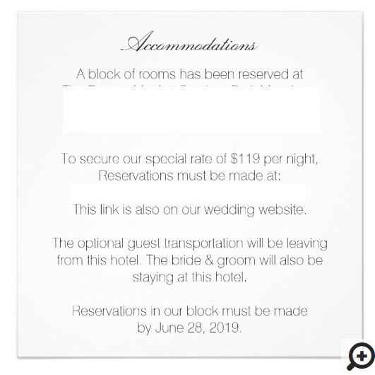 Accommodations card