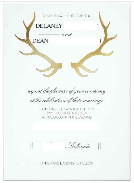 The invite!