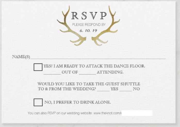 RSVP cards, my fiance loved these!