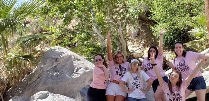 6/7 of the ladies on the hike we did Saturday morning!