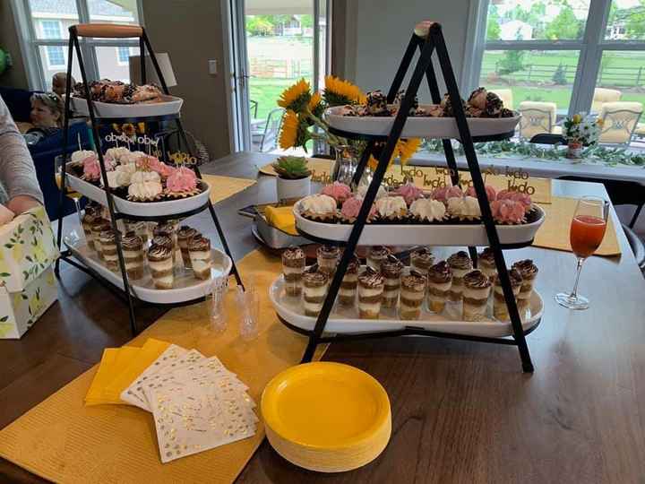 Delicious desserts! Cupcakes, cannolis, tiramisu shooters!