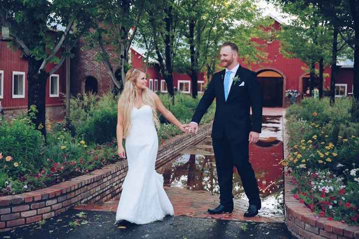 From our sneak peek! The rain stopped by the end of the ceremony.