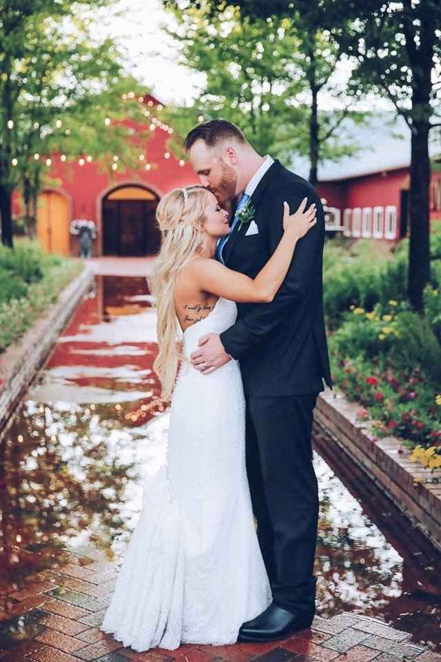 Another sneak peek, I didn't realize how much my tattoo showed in my dress but oh well! Haha!