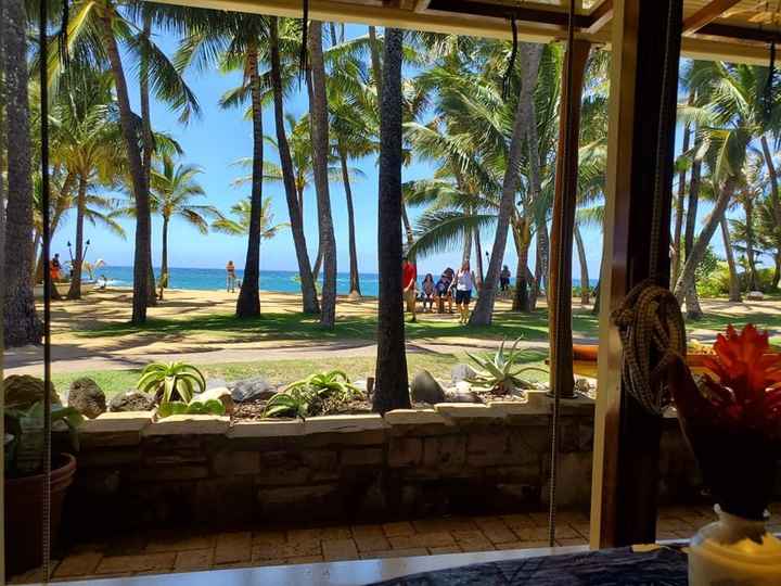 View from our table at Mama's Fish House!