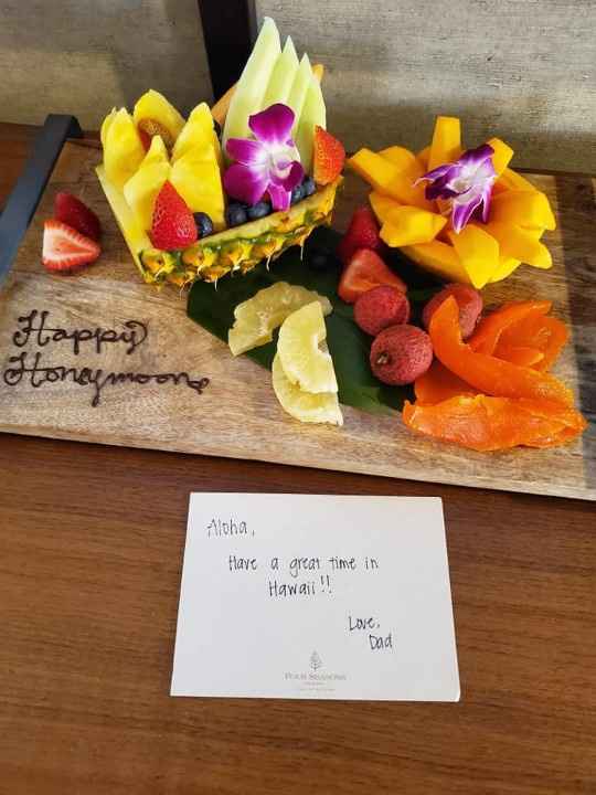 A special treat from my dad at the Four Seasons!