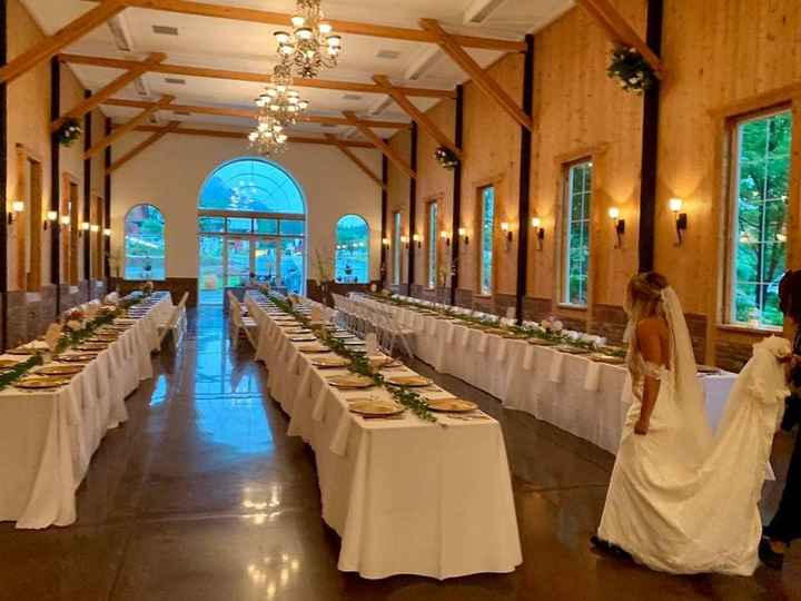 The best picture I have of our tables so far (waiting on pro pictures).