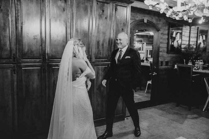 My first look with my dad.