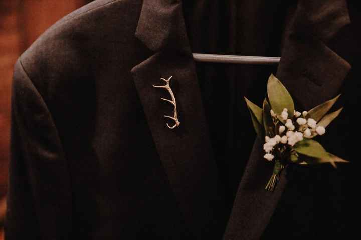 My husbands lapel accessories.