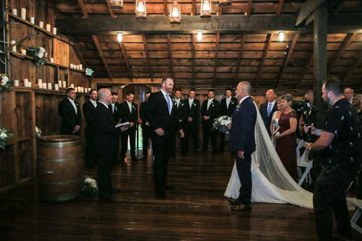 When we got to the end of the aisle.