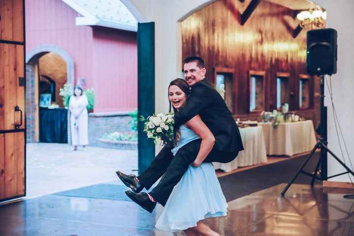 Obviously cute, she carried him in!