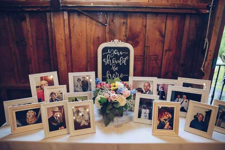 Our memorial table