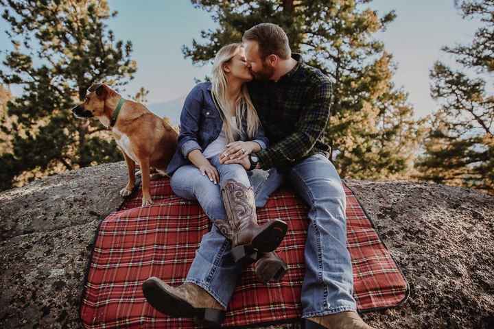 One of our engagement photos.