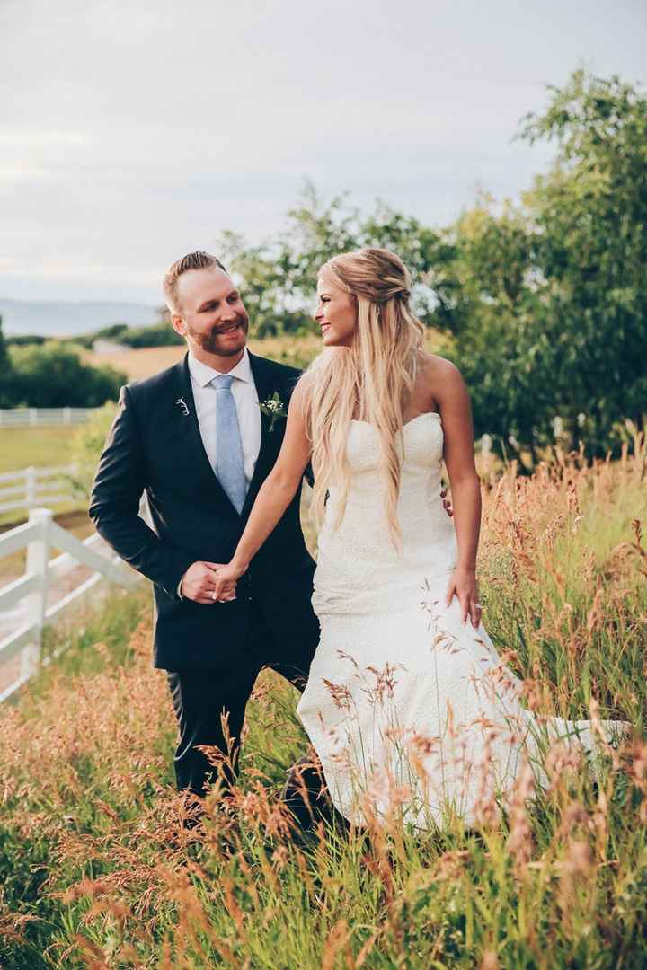 I wore mine half up half down & added extensions. I liked it!